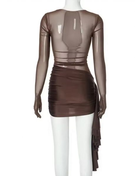 Vestido Curto Com Tule Irregular Vivella Mariáh