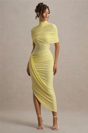 Vestido Longo Assimétrico Vivella Lyra