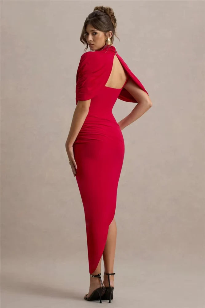 Vestido Longo Assimétrico Vivella Lyra