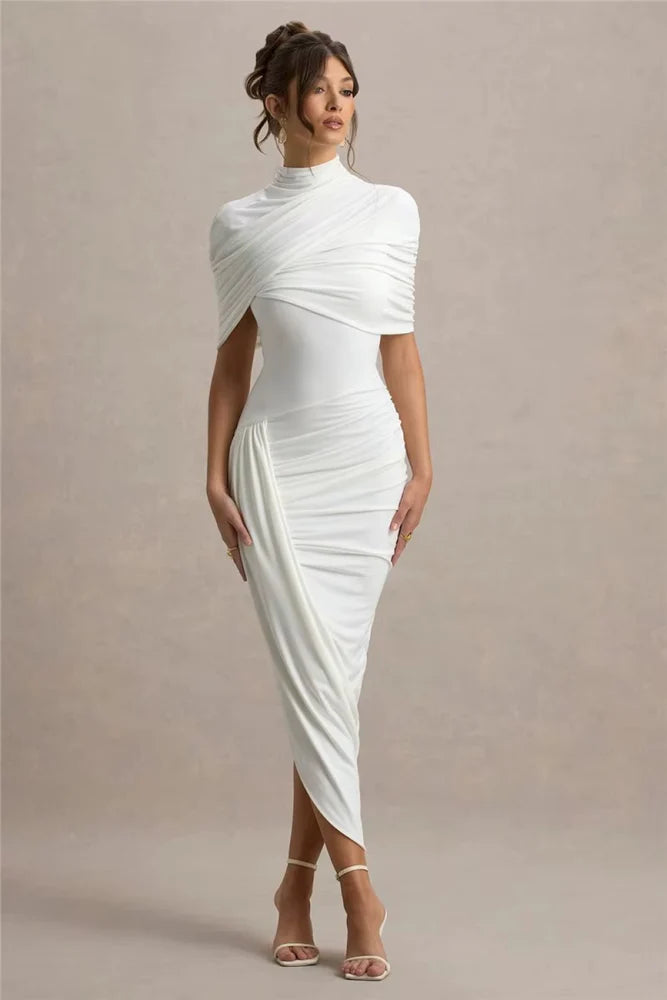 Vestido Longo Assimétrico Vivella Lyra