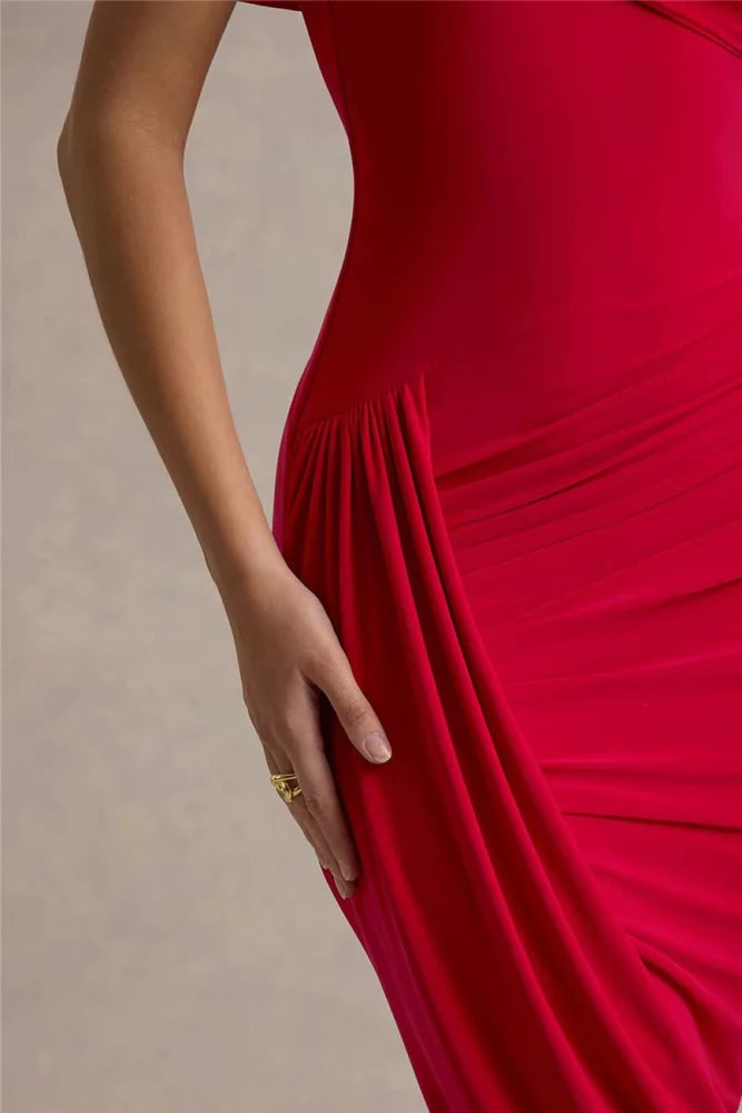 Vestido Longo Assimétrico Vivella Lyra