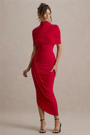 Vestido Longo Assimétrico Vivella Lyra