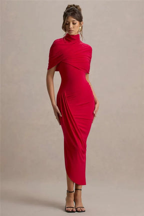 Vestido Longo Assimétrico Vivella Lyra