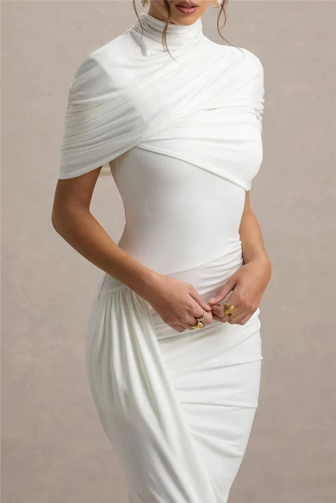 Vestido Longo Assimétrico Vivella Lyra